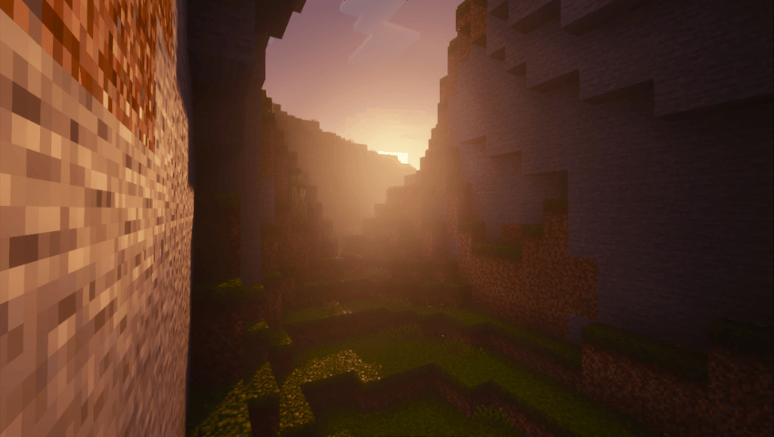Minecraft screenshot with Prizma Visuals