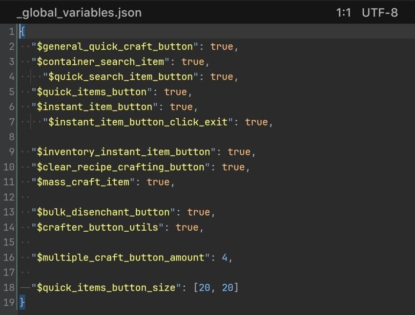 Quick Container interface showing various management buttons