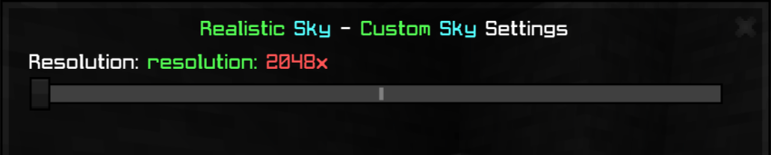 Texture pack settings screenshot