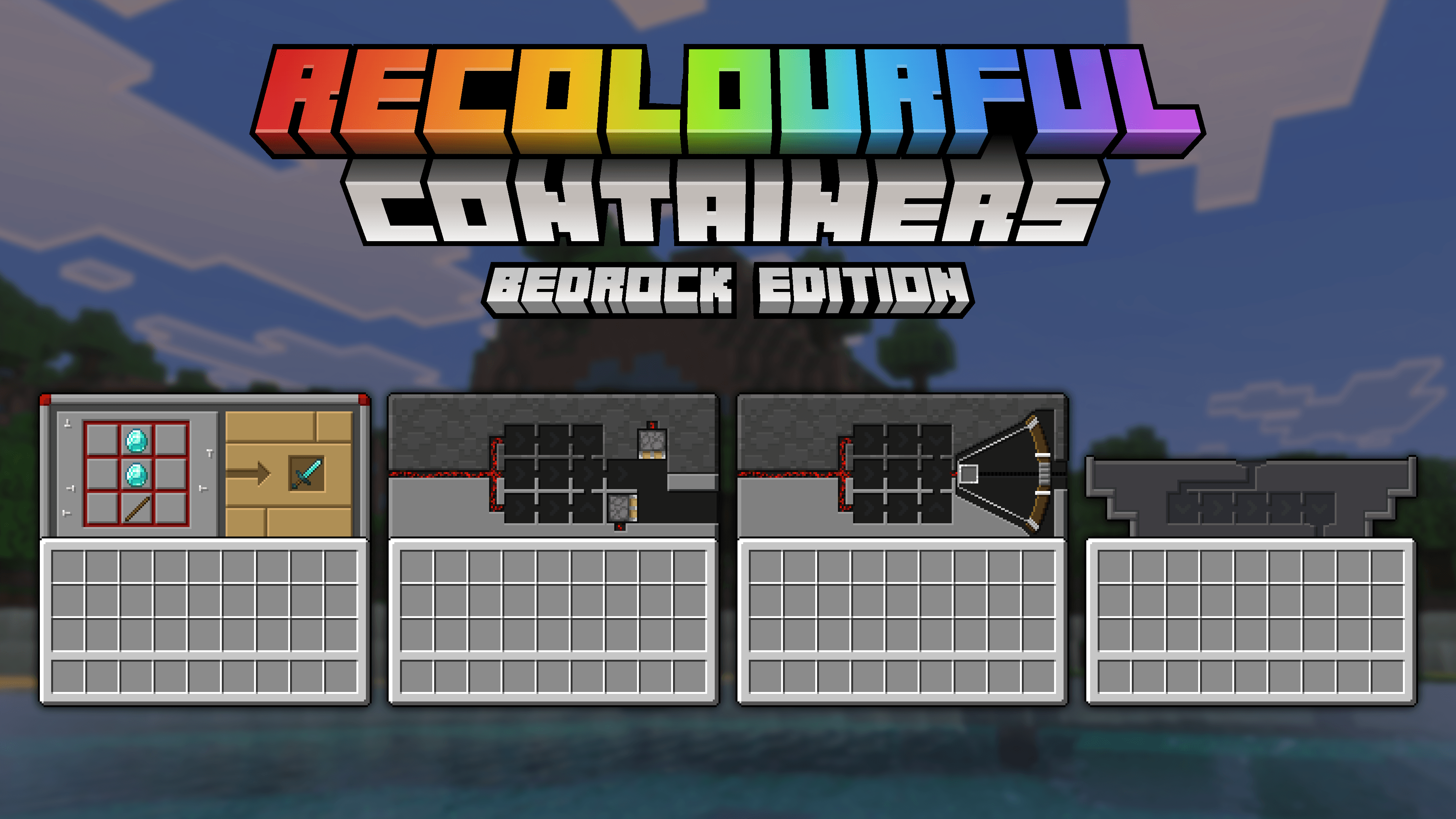 Recolourful Containers GUI + HUD (BEDROCK EDITION) — screenshot 1