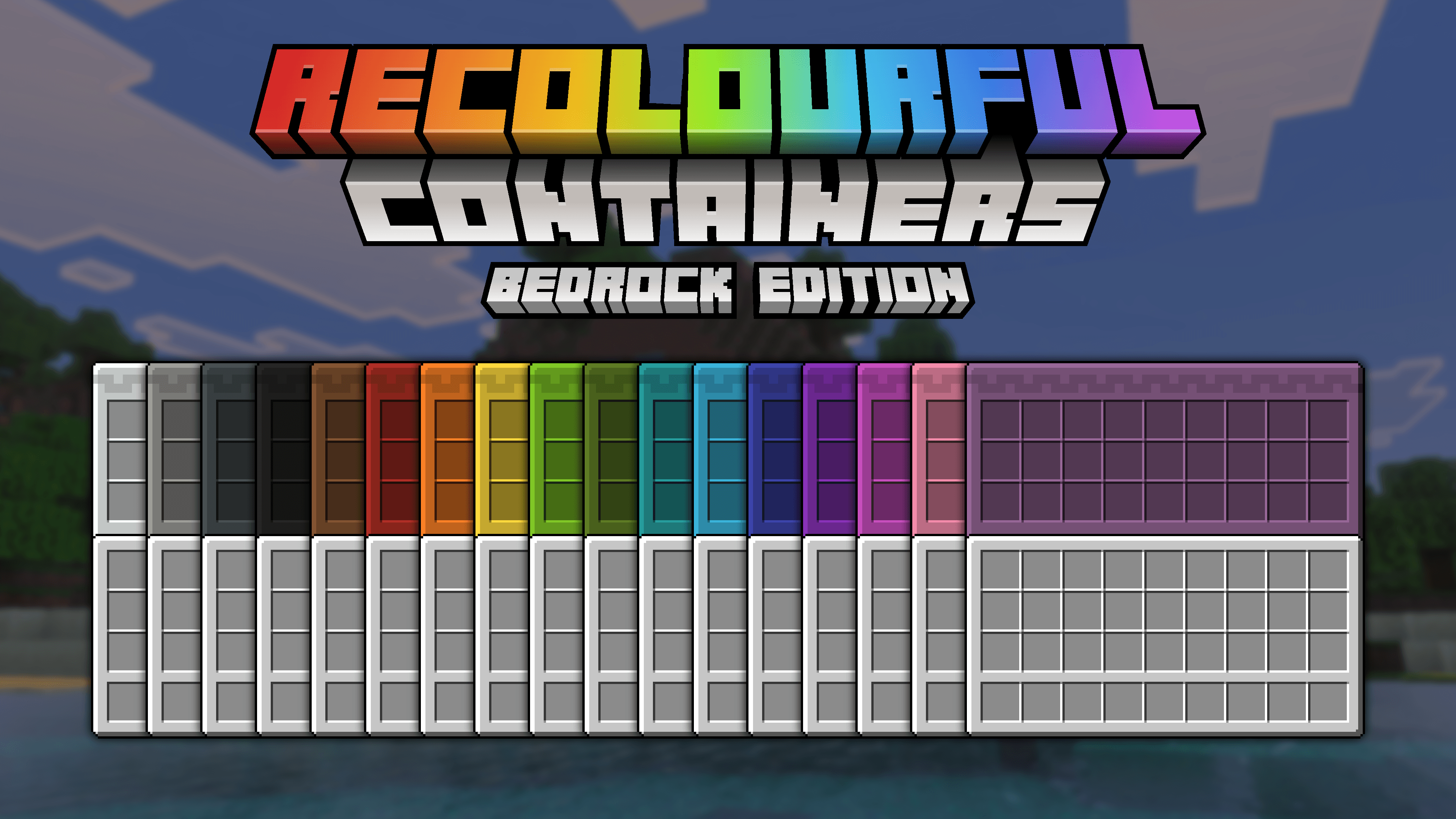 Recolourful Containers GUI + HUD (BEDROCK EDITION) — screenshot 1