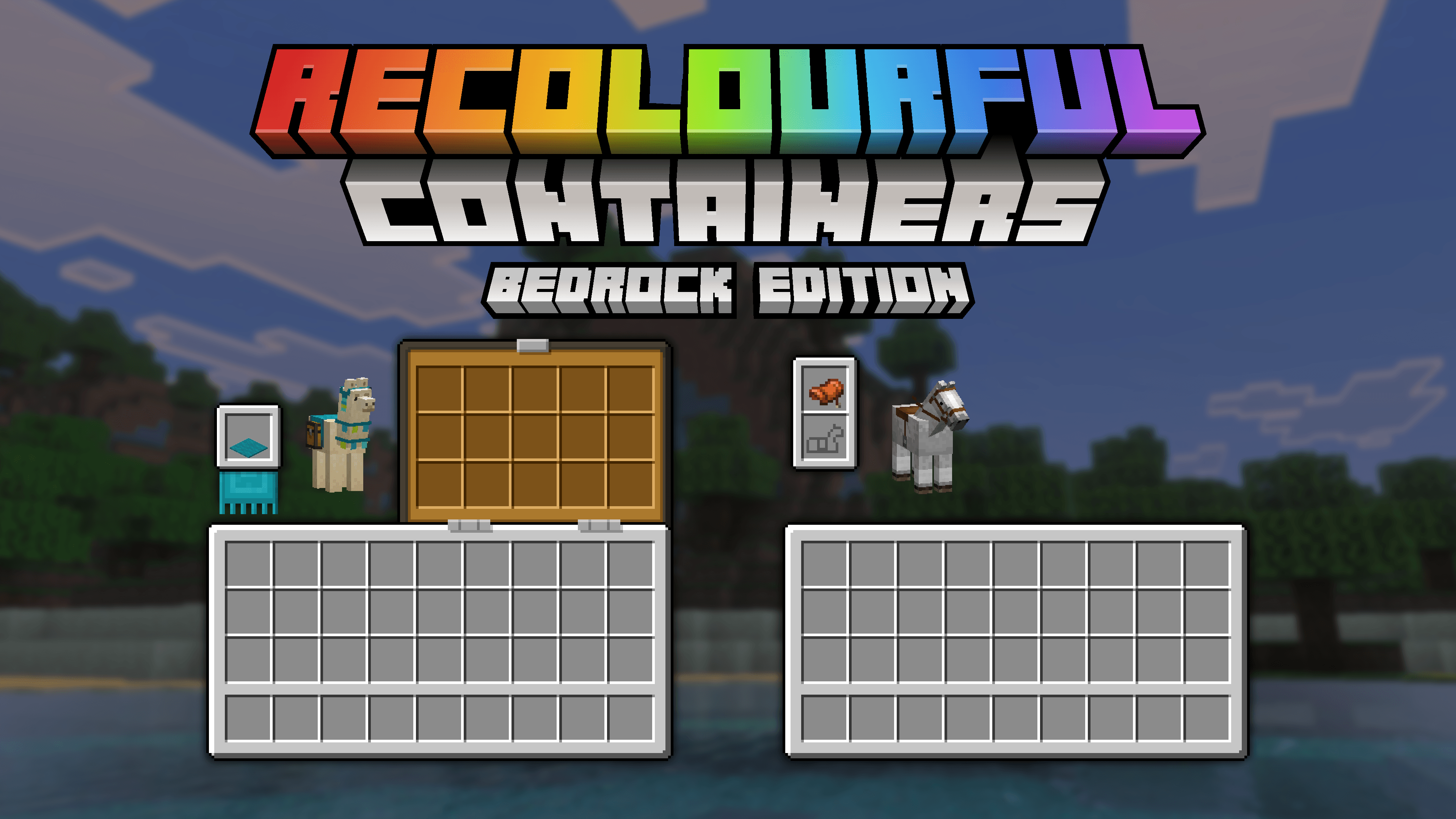 Recolourful Containers GUI + HUD (BEDROCK EDITION) — screenshot 1
