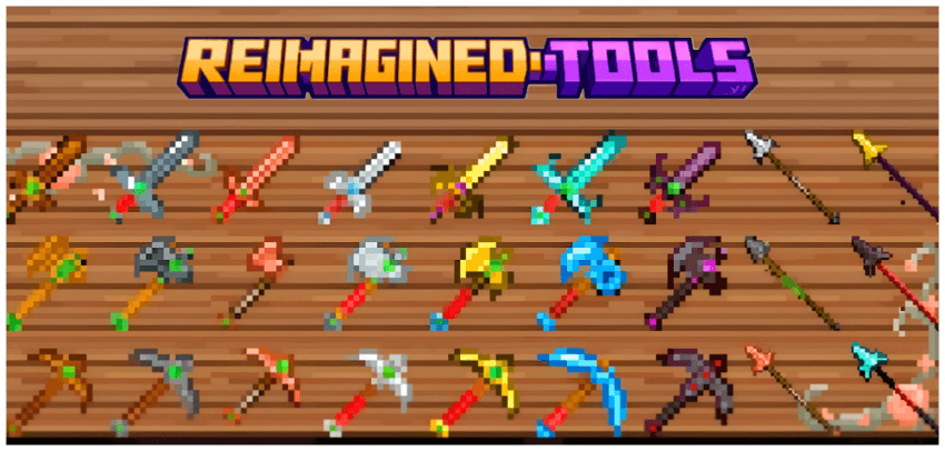 Reimagined Tools texture examples