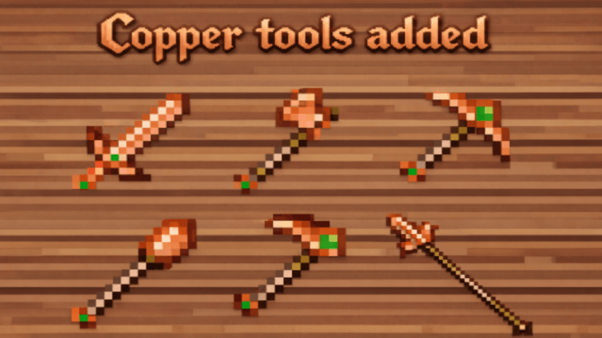 Enhanced copper tools textures