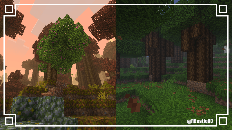 Logs and Leaves textures