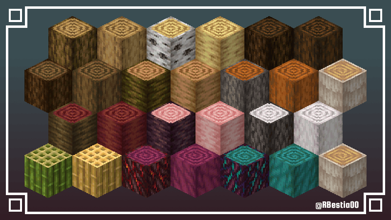 Logs and Leaves textures