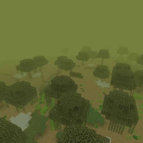 Swamp biome fog