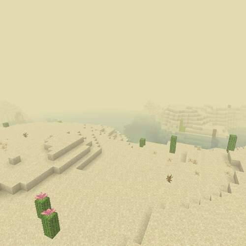 Desert biome fog