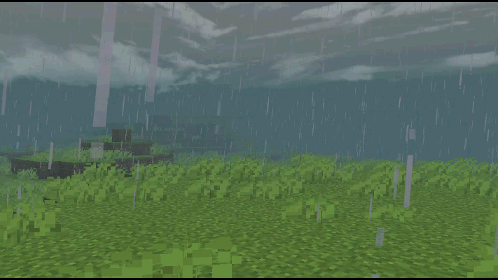 Rain animation in-game