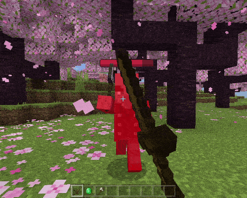 Hostile mob health bar example