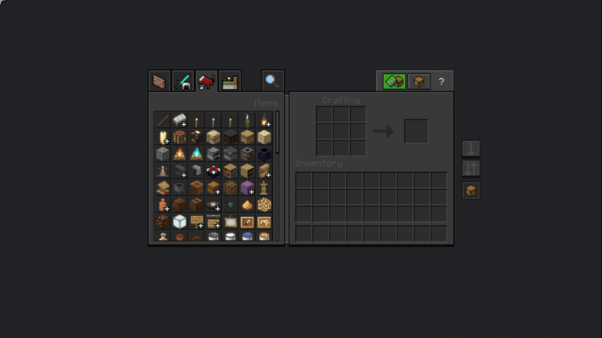 Inventory HUD example