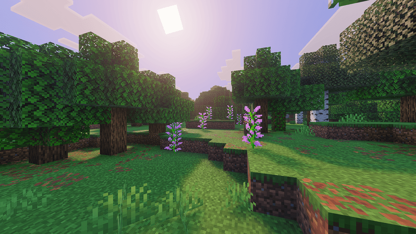 Various Minecraft blocks with Simplicity textures