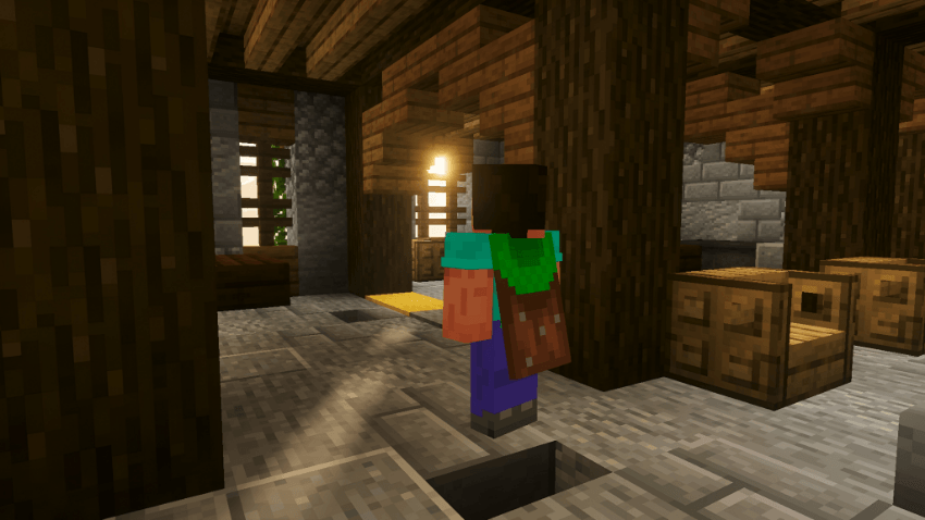 Soft shadows in Minecraft environment