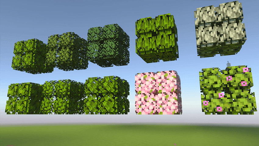 Bushy leaves texture example