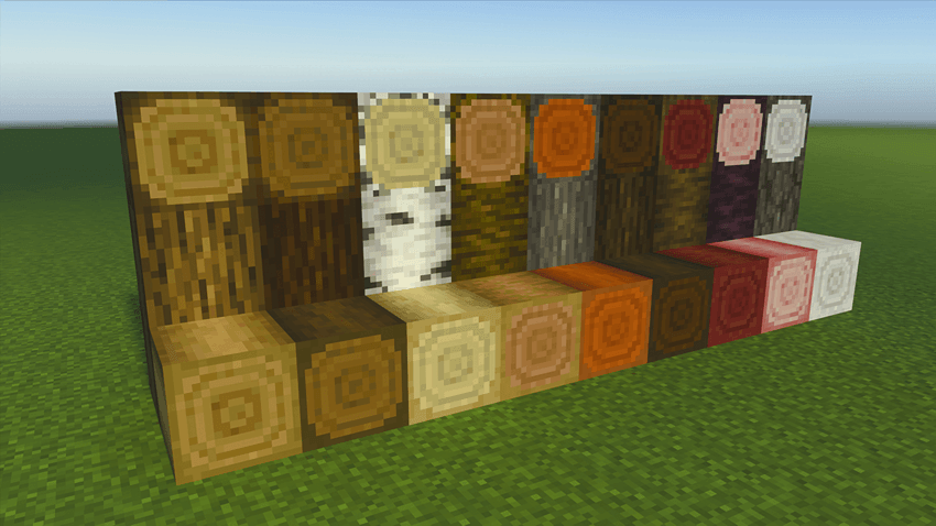 Detailed log texture example