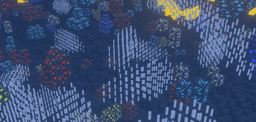 Ore visibility with True X-Ray + Night Vision pack