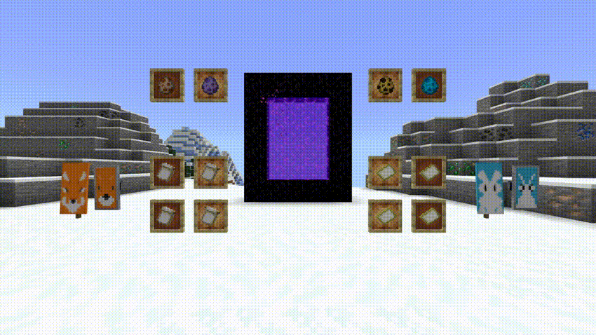 Gameplay animation with texture pack applied